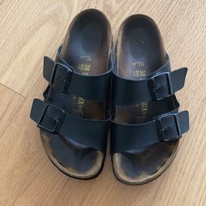 Birkenstock Black Arizona Leather Sandals